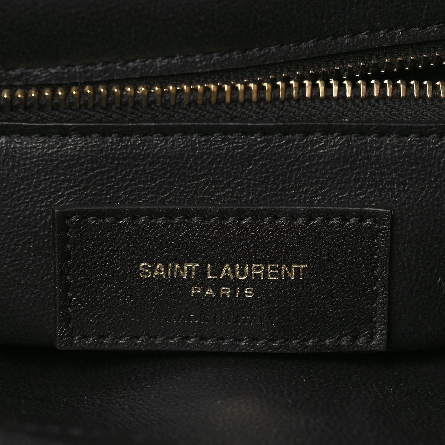 Lambskin Seau Fermoir Bucket Bag Black