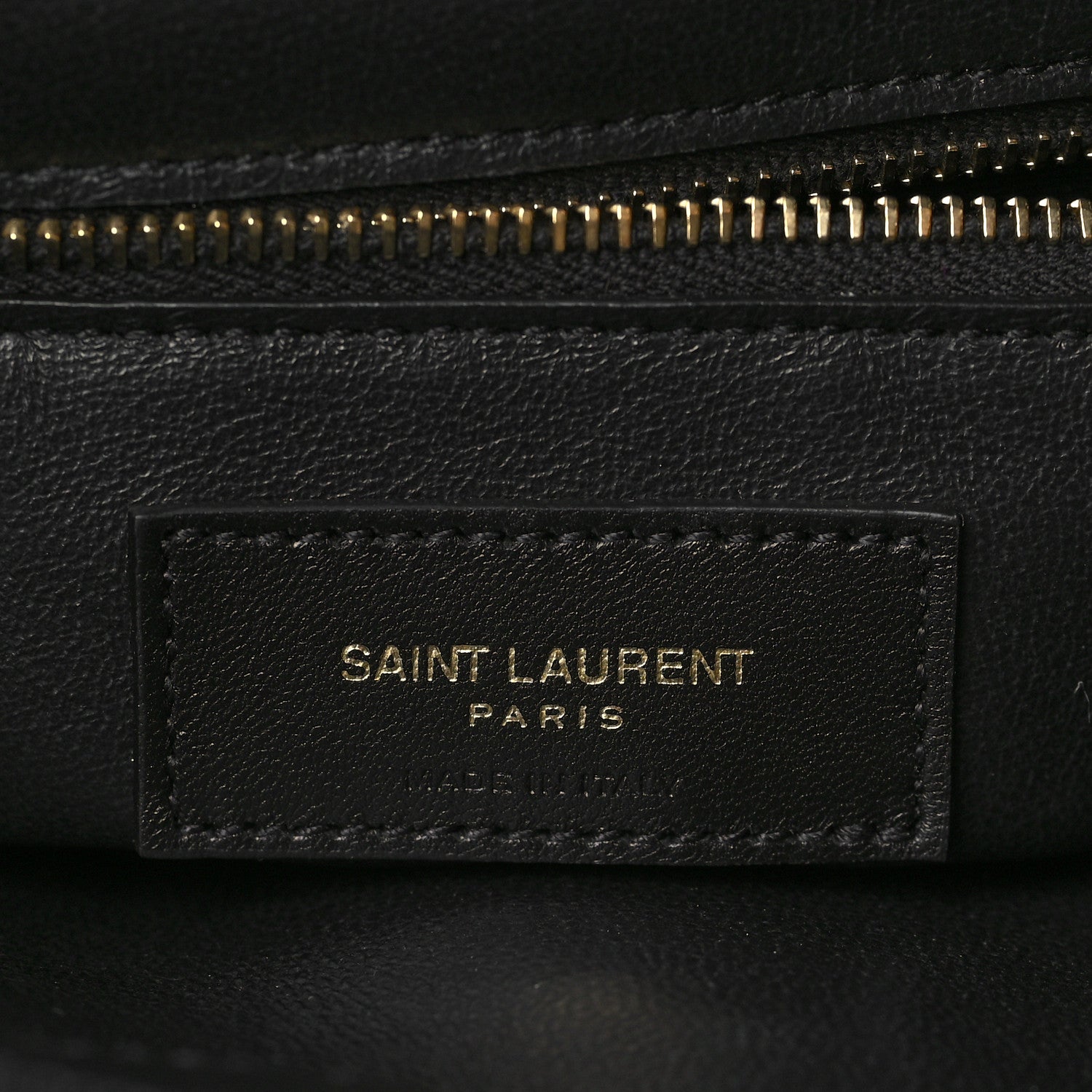 Saint Laurent Lambskin Seau Fermoir Bucket Bag Black 5 of 7