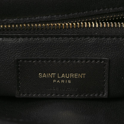 Saint Laurent Lambskin Seau Fermoir Bucket Bag Black 5 of 7