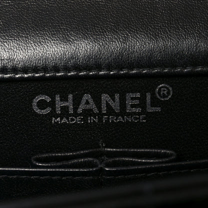 Chanel Patent Chocolate Bar Chain Clutch Black 6 of 10
