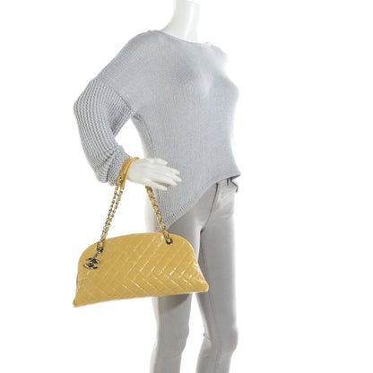 Chanel Glazed Calfskin Quilted Medium Just Mademoiselle Yellow 2 of 7