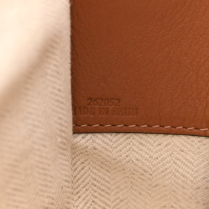 Loewe Calfskin Canvas Anagram Small Hammock Shoulder Bag Ecru Tan 7 of 11