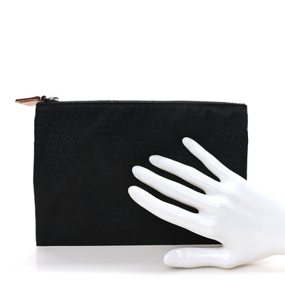 Hermes Technical Silk H En Bias Silky Pocket Cosmetic Case Black 2 of 7