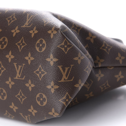 Louis Vuitton Monogram Flower Zipped Tote MM Black 7 of 10