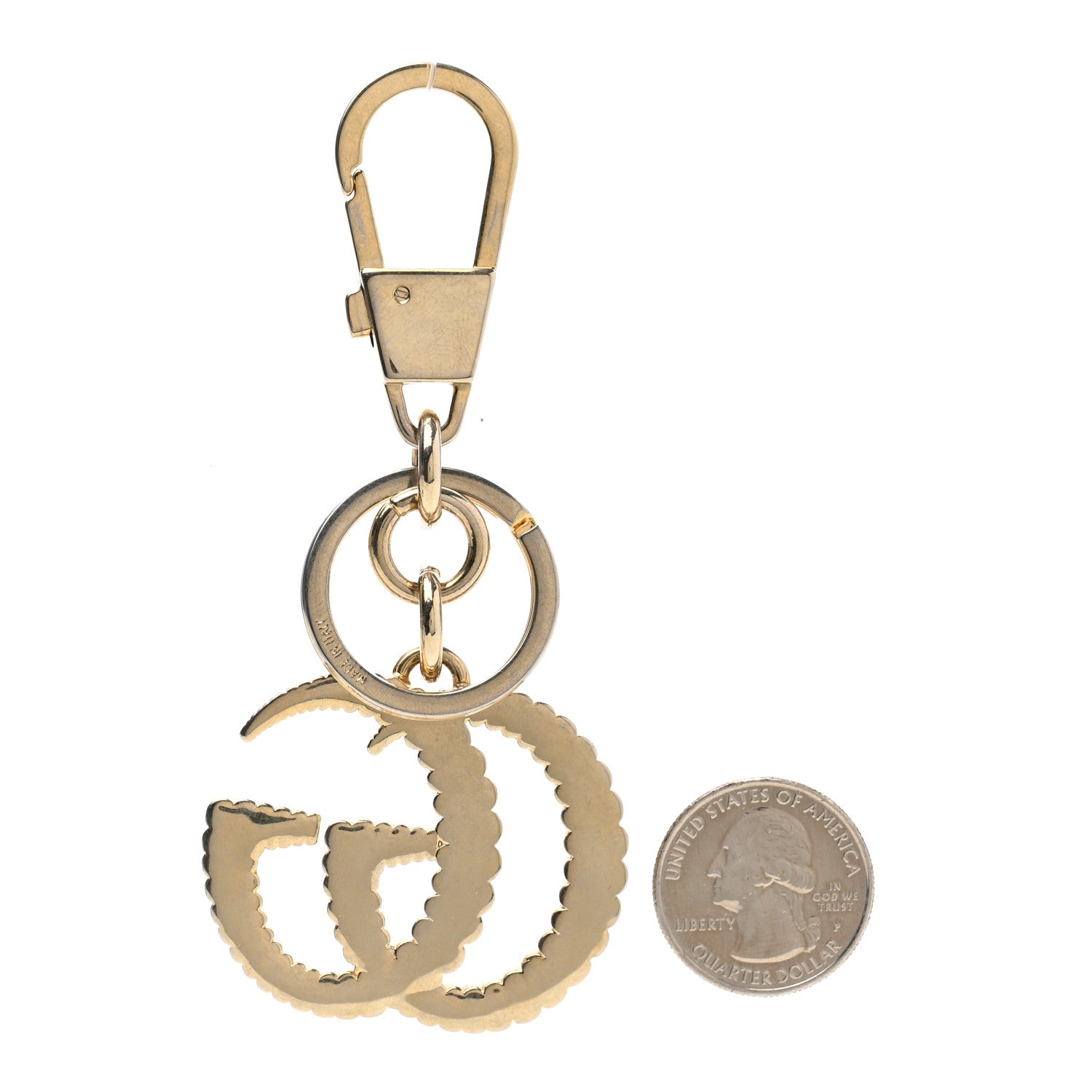 Gucci Torchon Double G Key Chain Gold 2 of 4