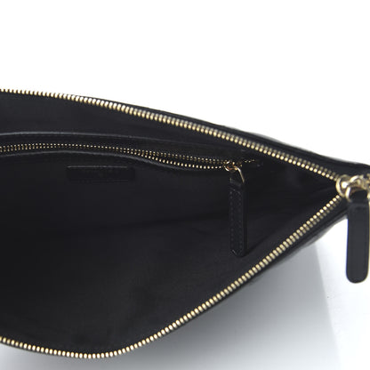 Chanel Lambskin Quilted Medium Cosmetic Case Black 5 of 11