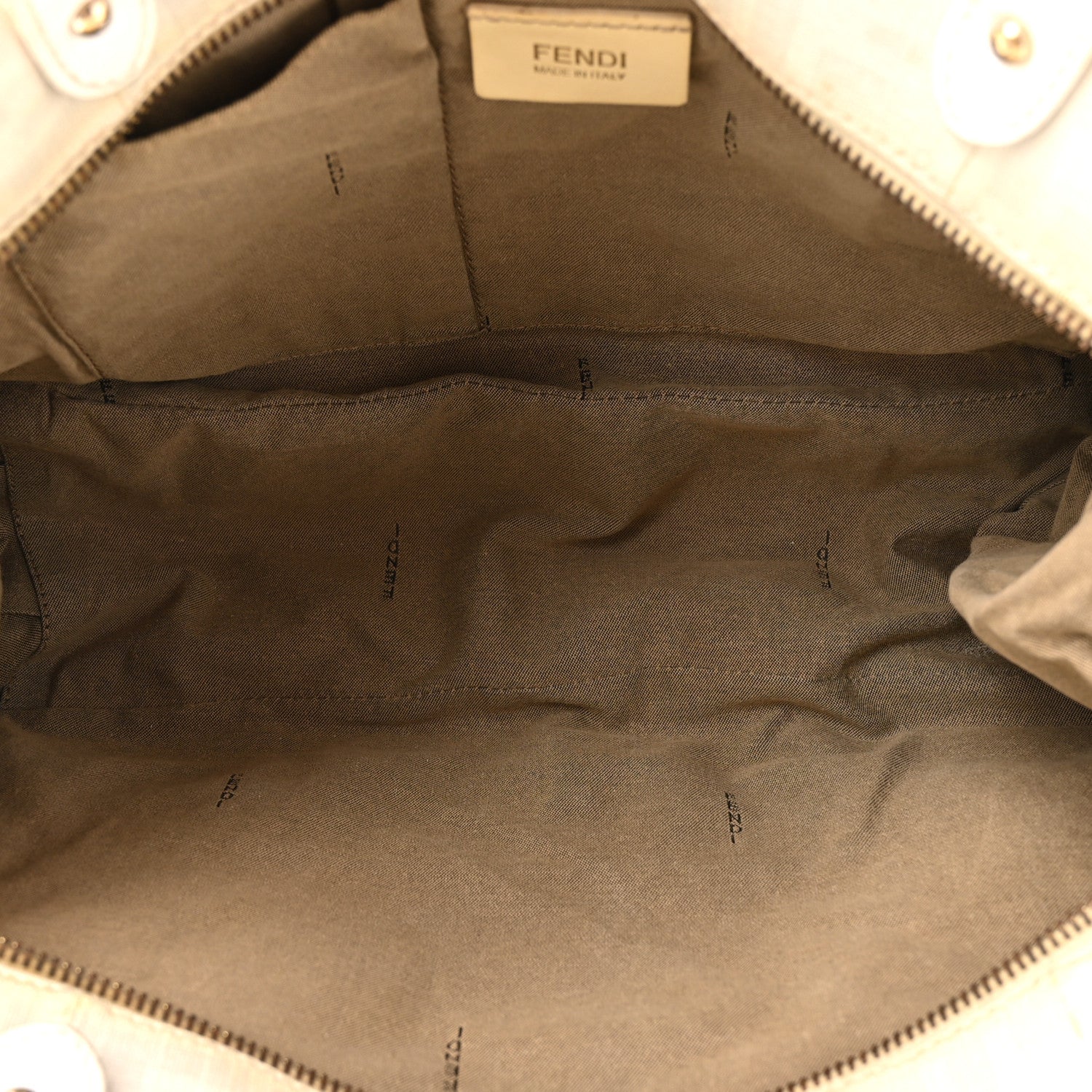 Fendi Zucca Spalmati Large Chef Shopper Tote White 5 of 16