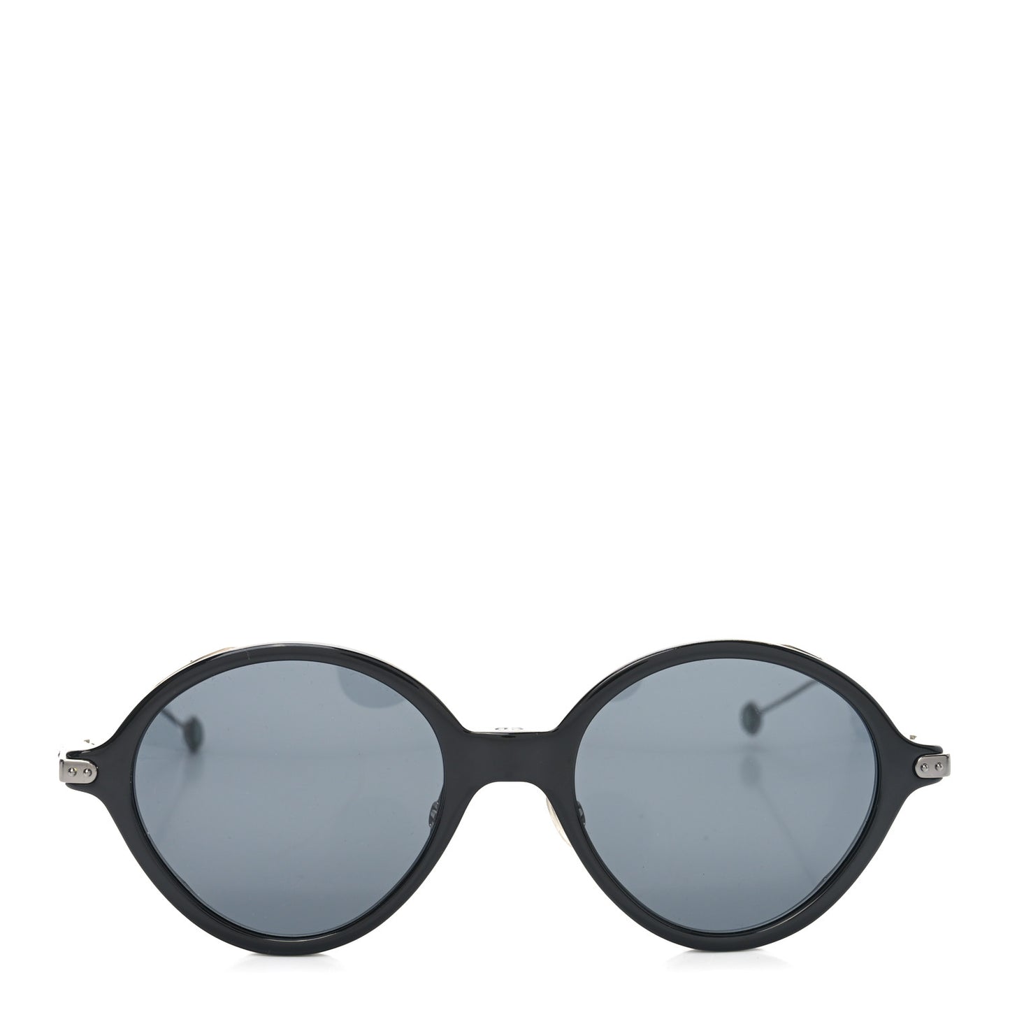 Acetate Umbrage Round Sunglasses Tortoise Black
