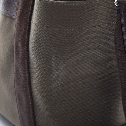 Hermes Toile Sac De Pansage Groom Kaki Feu 11 of 11