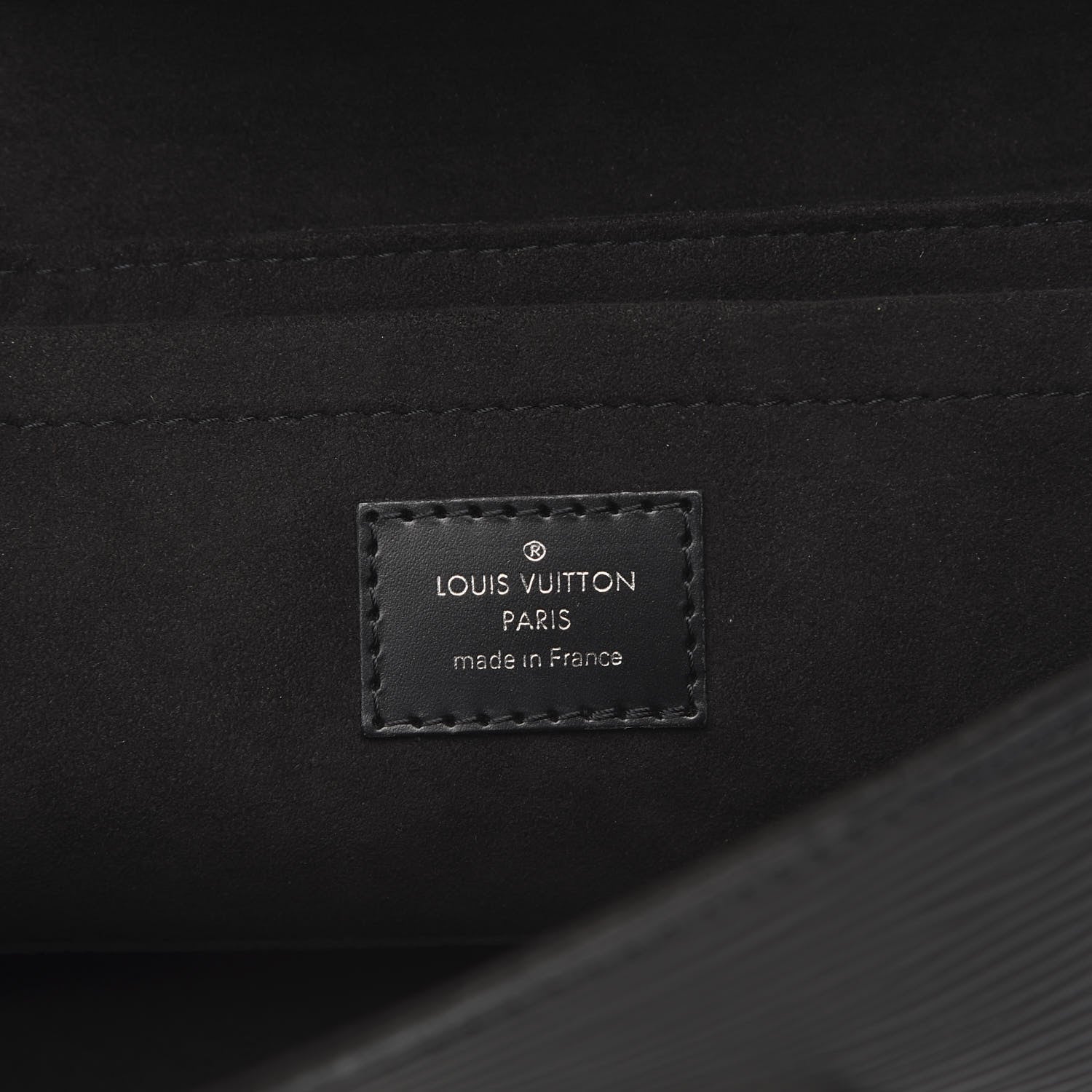 Louis Vuitton Epi Montaigne Clutch Black 6 of 8