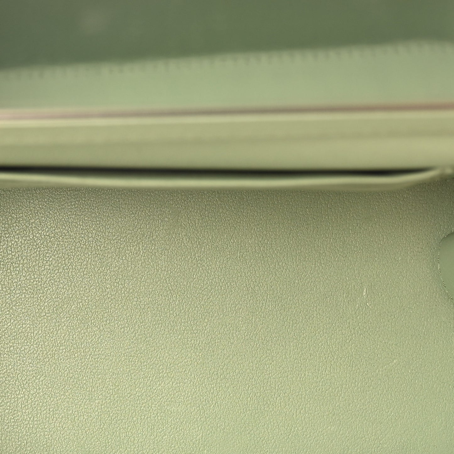 Lambskin Quilted Small Top Handle Vanity Case With Chain Lilac Light Green