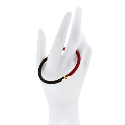Louis Vuitton Monogram Daily Confidential Bracelet 19 Red 2 of 5