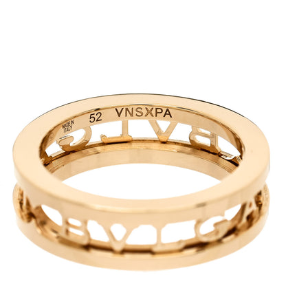 Bulgari 18K Yellow Gold B.Zero1 One-Band Logo Ring 52 6 6 of 7
