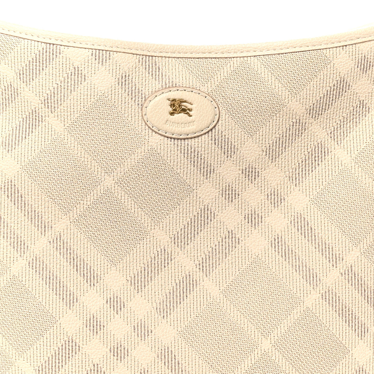 Burberry Coated Canvas Vintage Check Small Highlands Shoulder Bag Soap 7 of 9