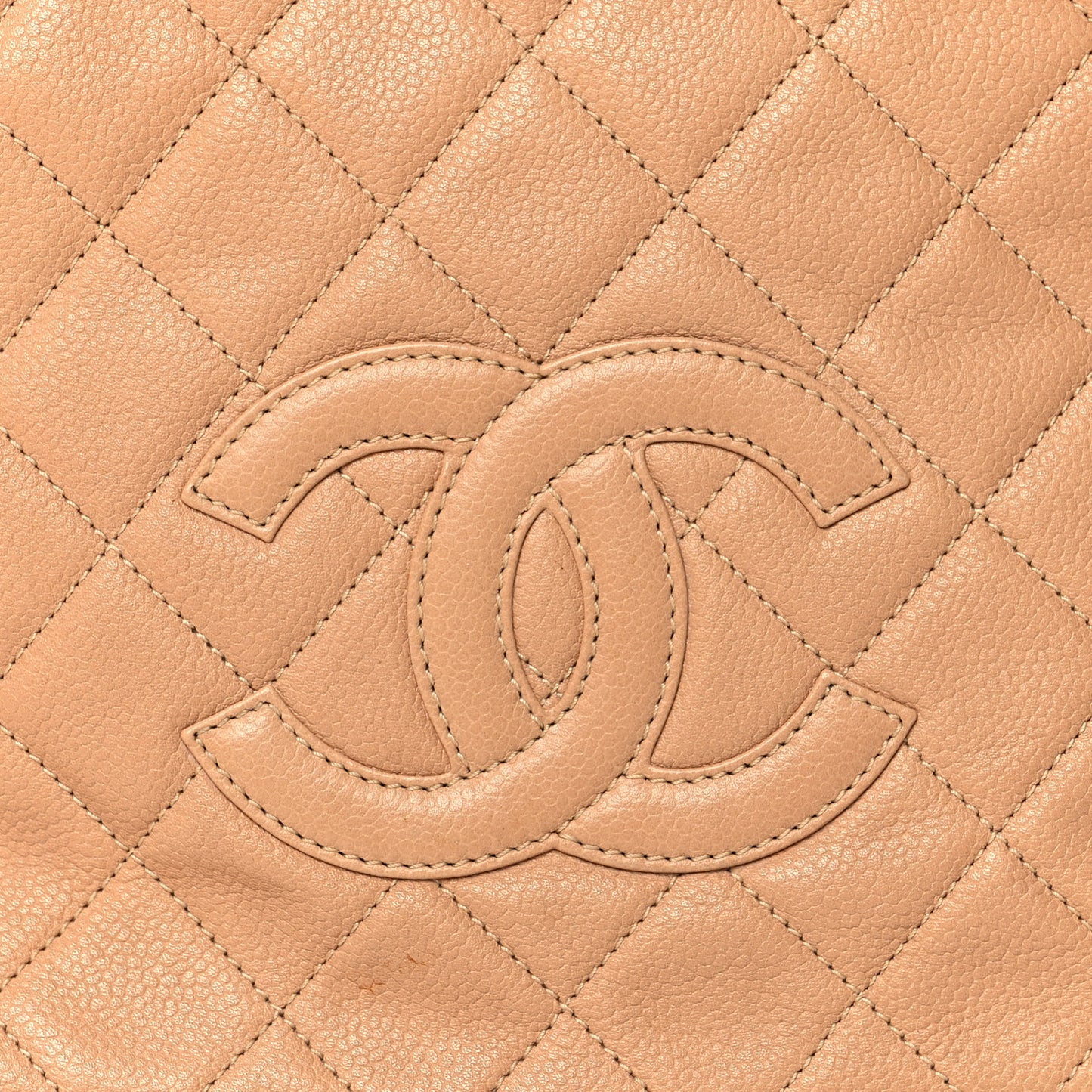 Caviar Quilted Petit Timeless Tote PTT Beige