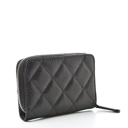 Chanel Caviar Quilted Incognito Zip Coin Purse Black 3 of 8