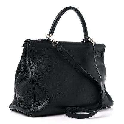 Hermes Taurillon Clemence Kelly Retourne 35 Black 3 of 18