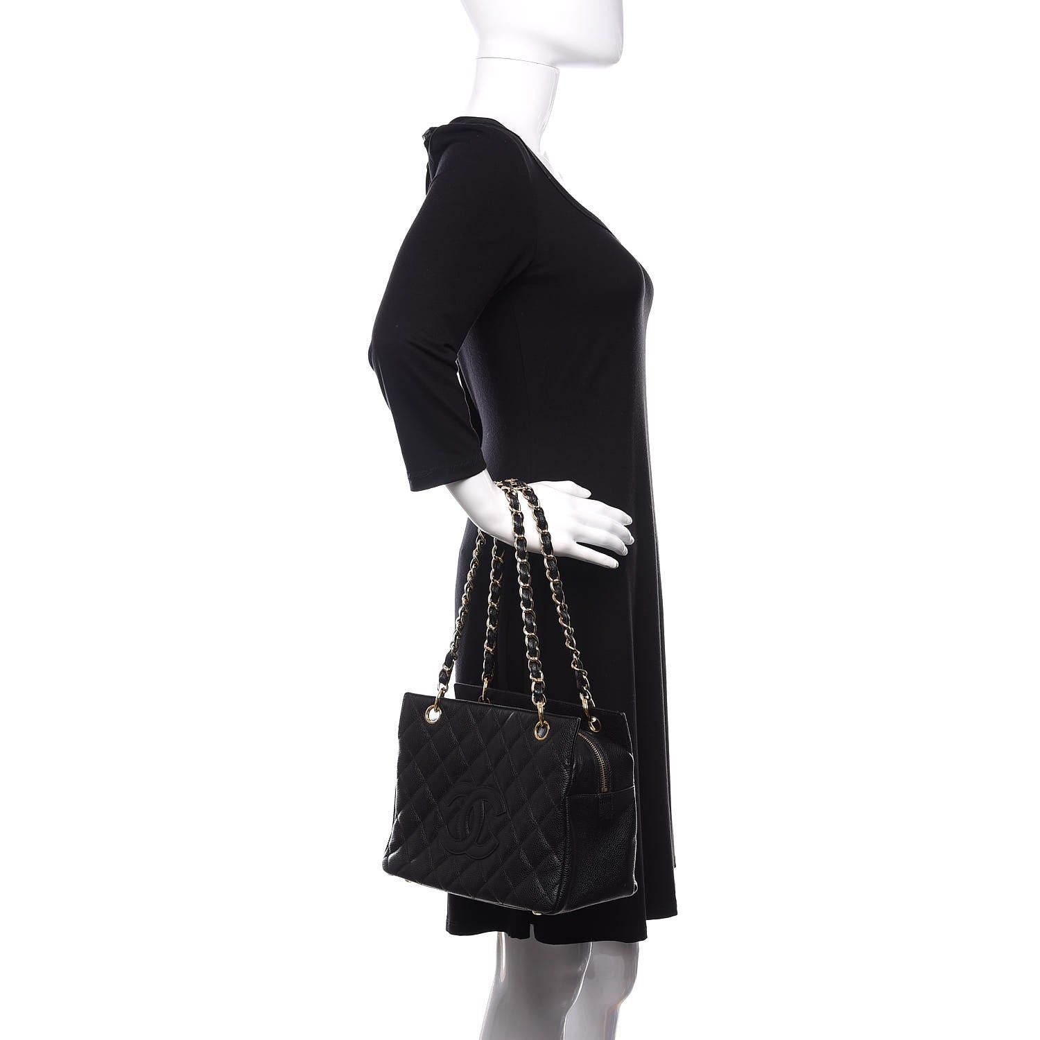 Chanel Caviar Quilted Petit Timeless Tote PTT Black 3 of 11