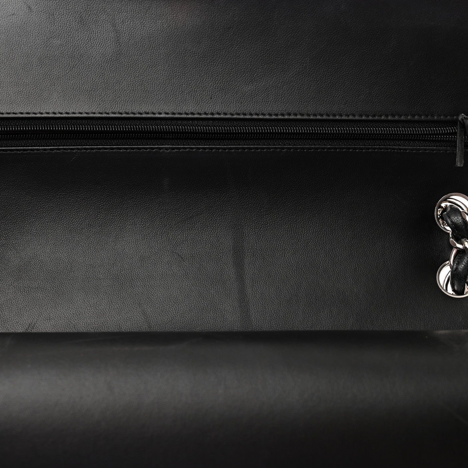 Chanel Lambskin Quilted Jumbo Double Flap Black 13 of 20