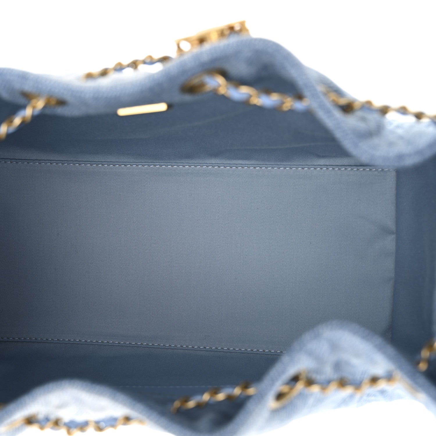 Chanel Washed Denim Quilted Small Chanel 25 Handbag Blue 5 of 11