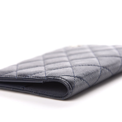 Chanel Caviar Quilted Passport Holder Navy 11 of 12