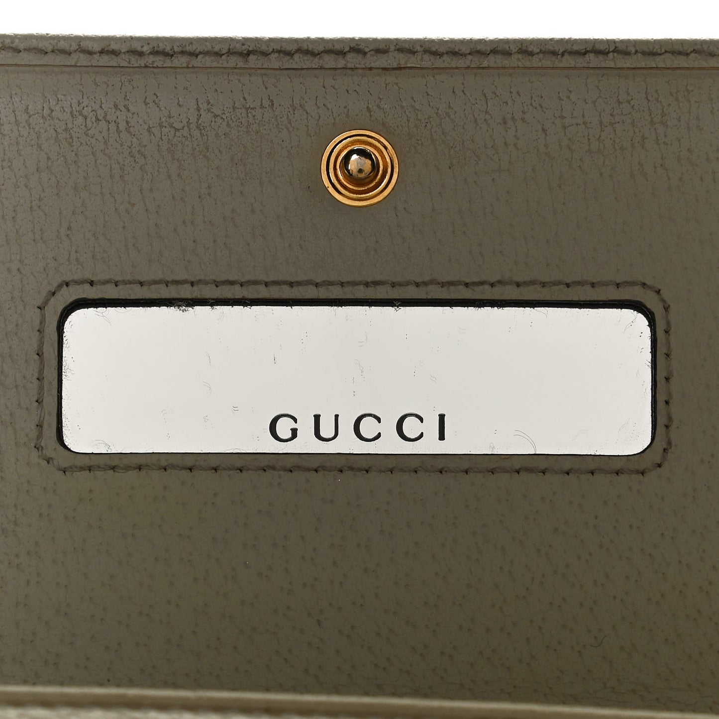 Textured Calfskin Web Ophidia Wallet On Chain Mystic White