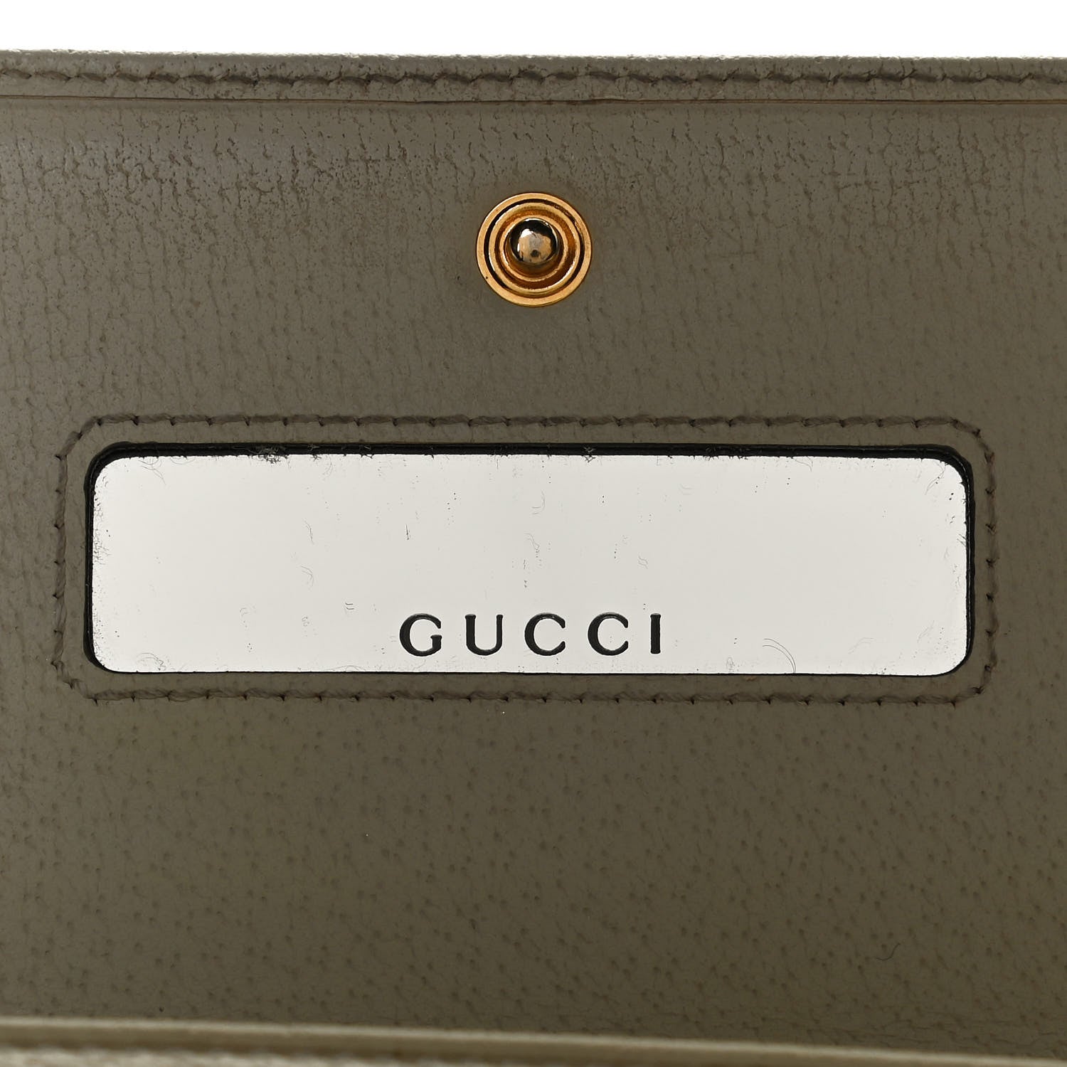 Gucci Textured Calfskin Web Ophidia Wallet On Chain Mystic White 6 of 12