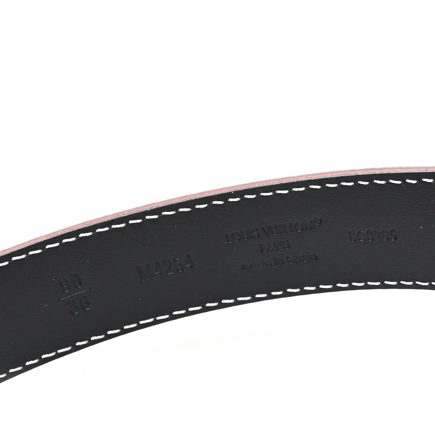 LV Dust 25mm Belt 90 36 Cognac Brown