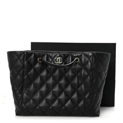 Chanel Caviar Quilted Large CC Shopping Tote Black 12 of 12