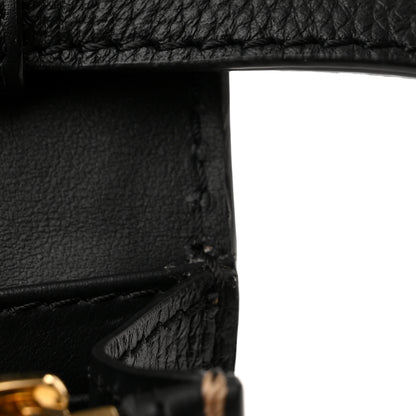 Burberry Grained Calfskin House Check Tartan Mix Hampshire Wallet On Chain Black 11 of 11