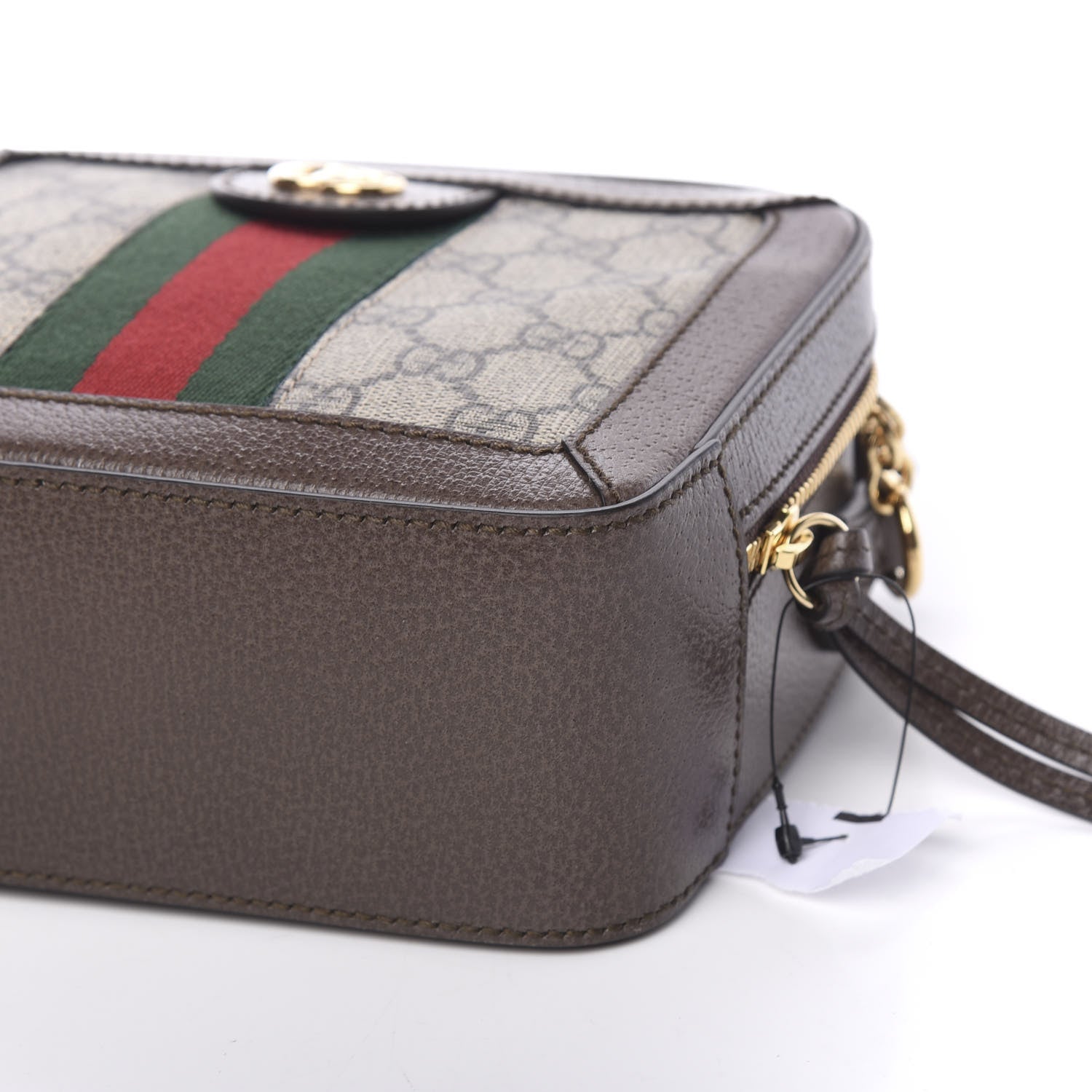 Gucci GG Supreme Monogram Mini Ophidia Top Handle Shoulder Bag Brown 8 of 9