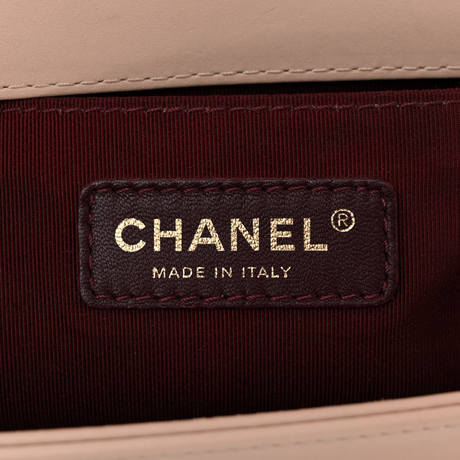 Chanel Caviar Suede Calfskin Chevron Medium Boy Flap Beige 6 of 13