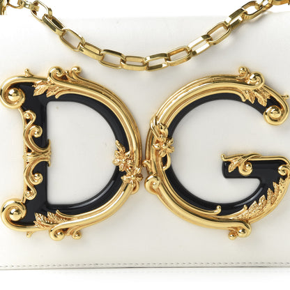 Dolce & Gabbana Nappa DG Girls Shoulder Bag White 9 of 9
