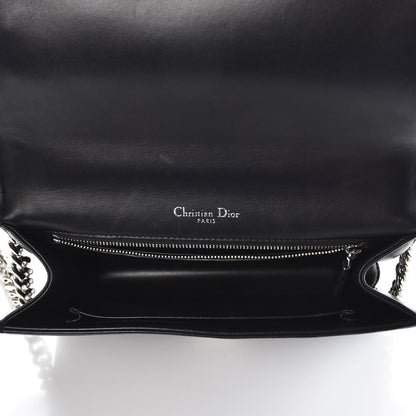 Christian Dior Lambskin Embroidered Medium Diorama Flap Bag Black 5 of 14