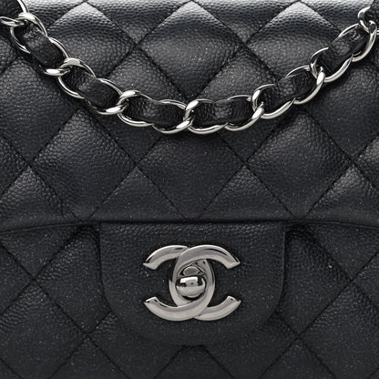 Chanel Iridescent Caviar Quilted Mini Rectangular Flap Black 8 of 11