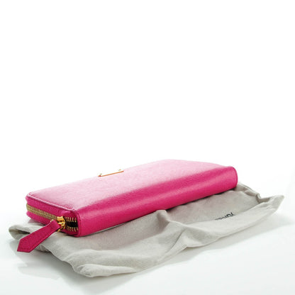 Fendi Vitello Elite Zip Around Wallet Ciclamino 4 of 7