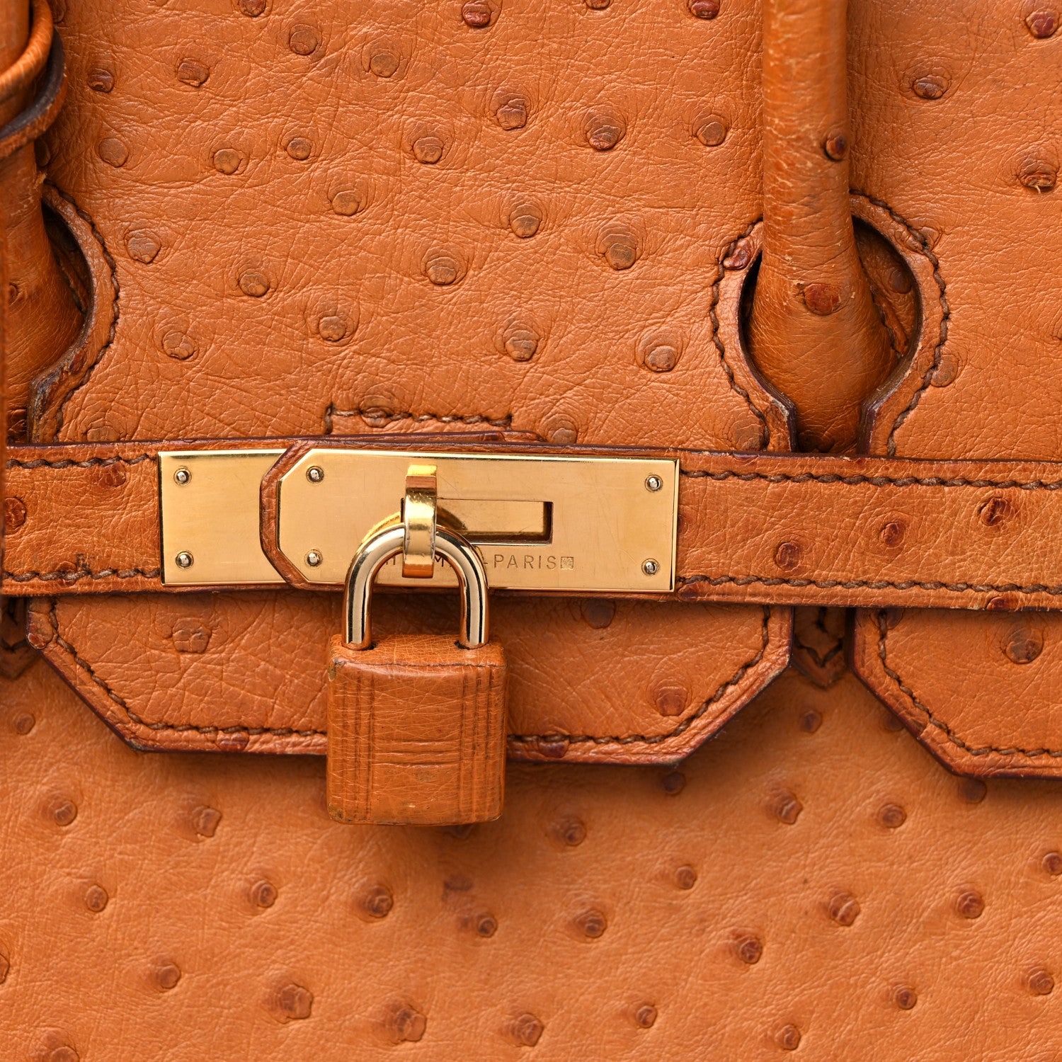 Hermes Ostrich HAC Birkin 32 Gold 21 of 23