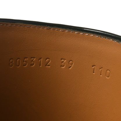 Gucci Brushed Calfskin Michelangelo Slim Horsebit Riding Boots 39 Luscious Green 10 of 11