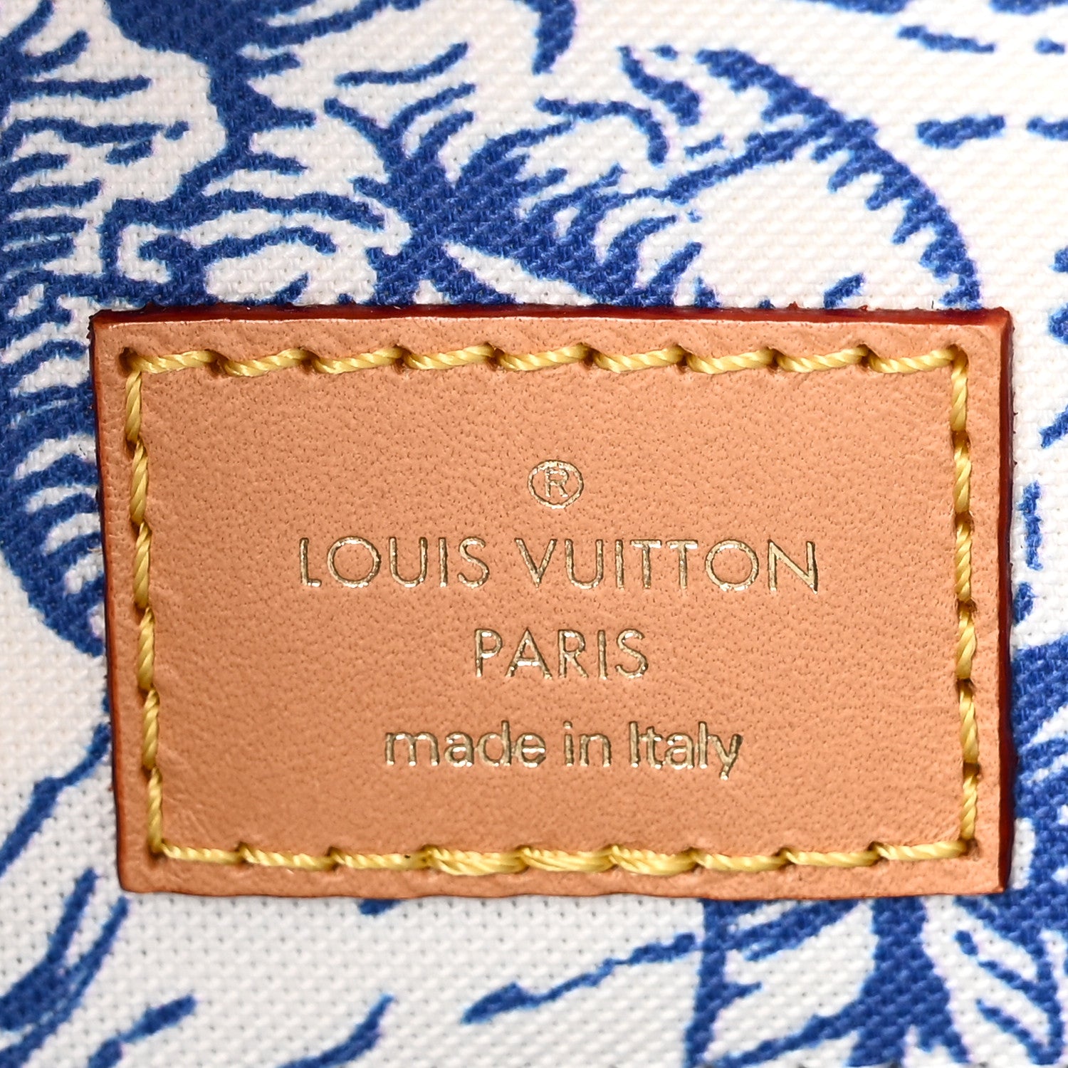 Louis Vuitton Monogram Tiles By The Pool Onthego MM Lagoon Blue 6 of 10