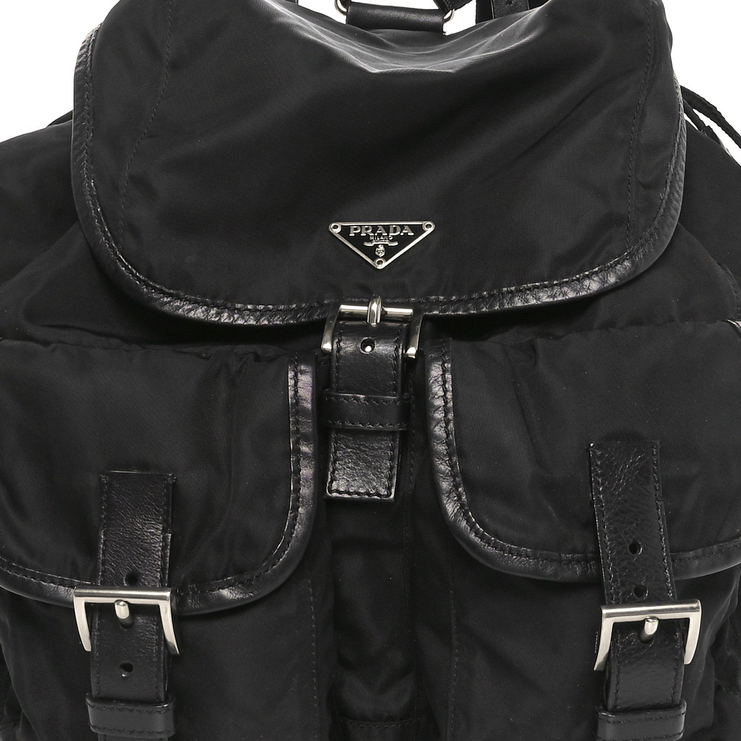 Prada Tessuto Nylon Vela Medium Backpack Black 7 of 9