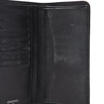 Chanel Lambskin Quilted Yen Wallet Black 14 of 16