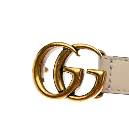 Gucci Calfskin Double G 20mm Belt 75 30 Mystic White 5 of 5