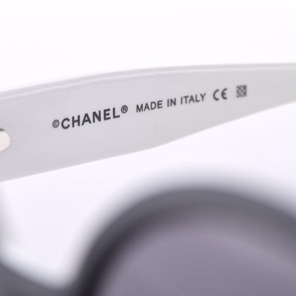 Chanel Quilted CC Mod Sunglasses 5120 Black White 6 of 8