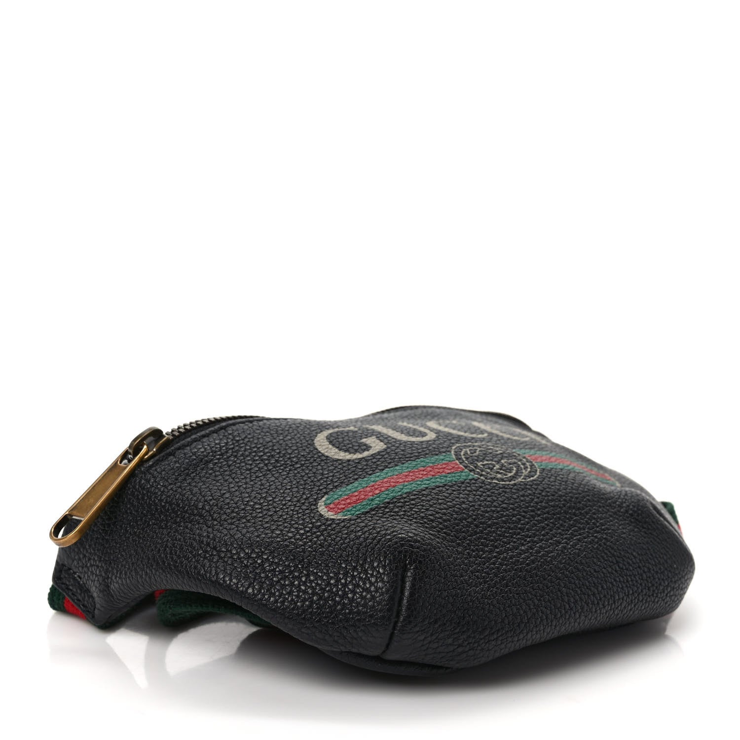 Gucci Grained Calfskin Small Logo Belt Bag Black 4 of 9