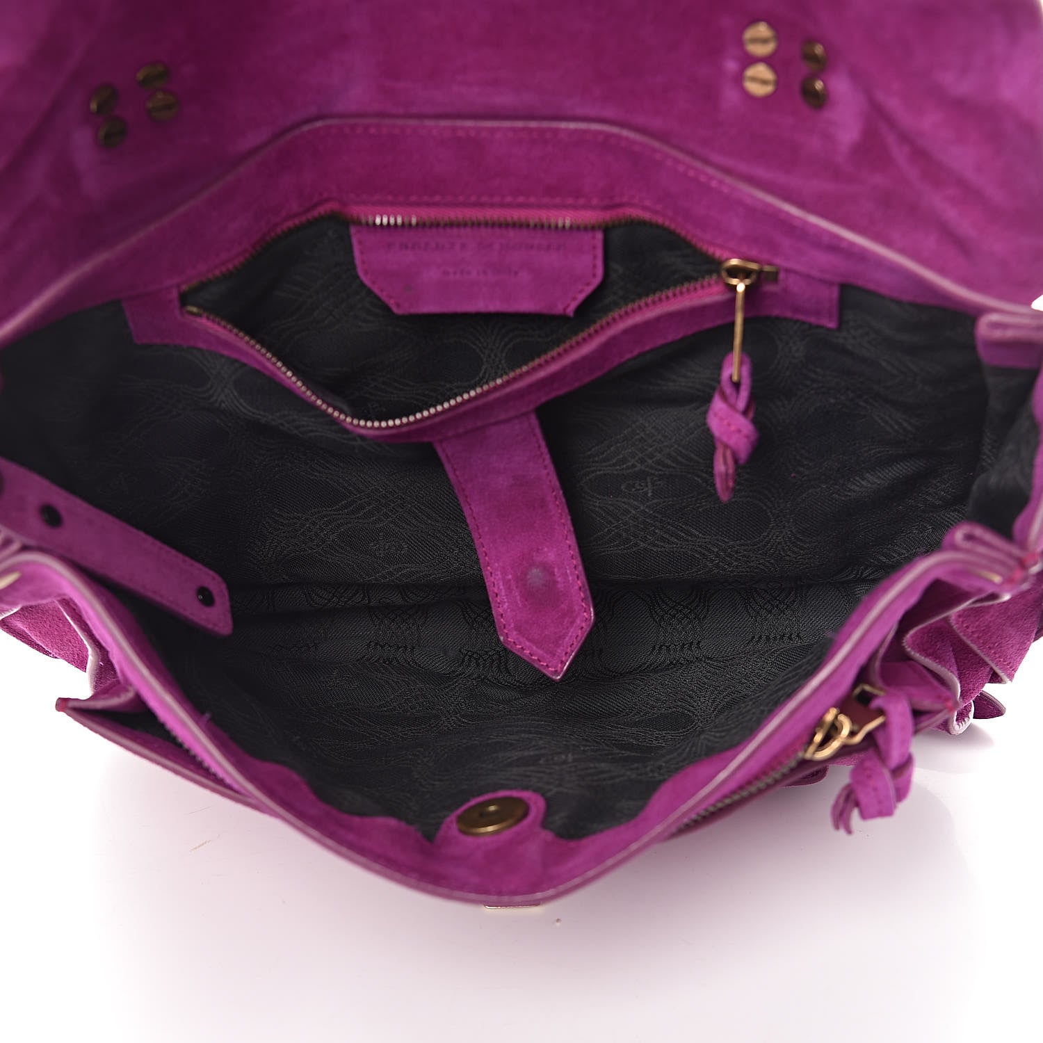 Proenza Schouler Suede Medium PS1 Satchel Grape 5 of 15