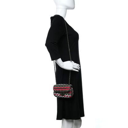 Chanel Cashmere Knit Extra Mini Single Flap Khaki Multicolor 2 of 9