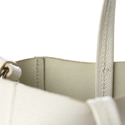 Celine Grained Calfskin Small Vertical Bi-Cabas Cream Black 12 of 16