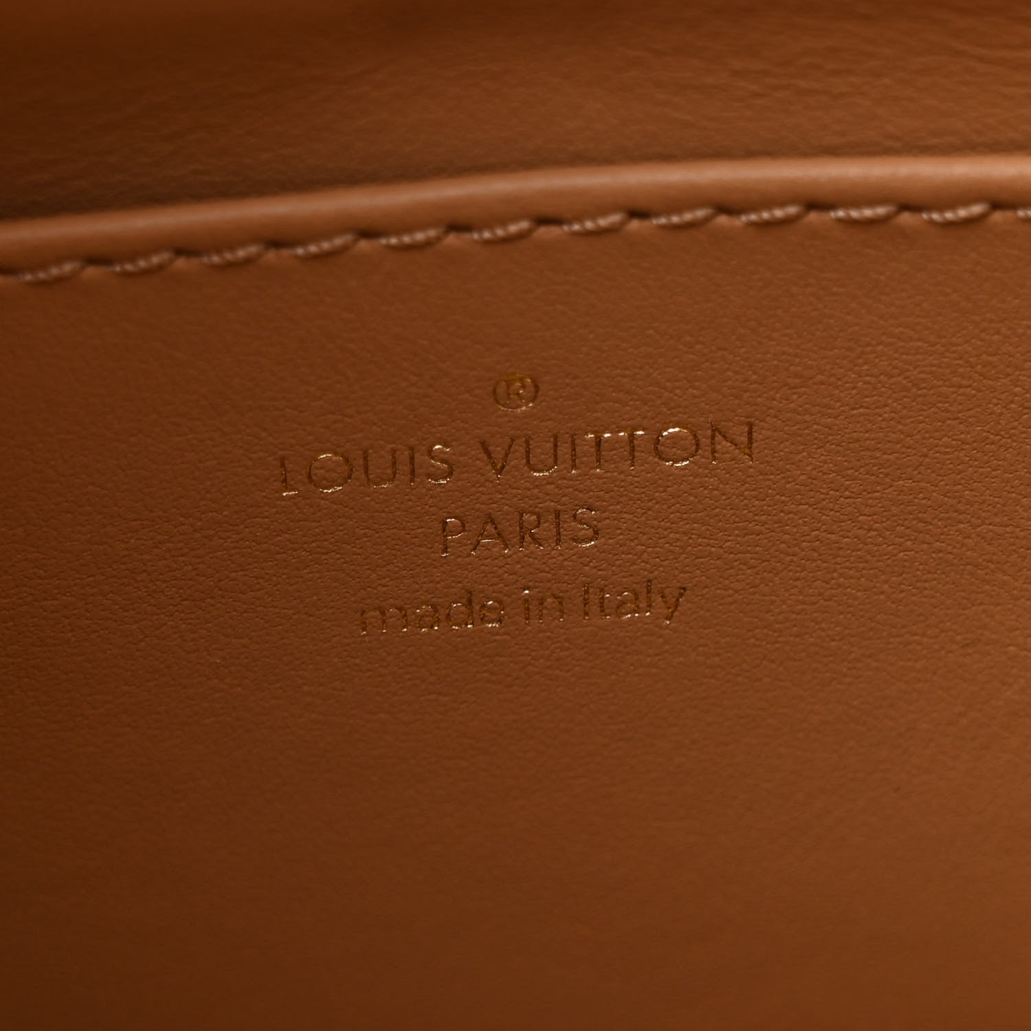Louis Vuitton Lambskin Malletage GO-14 MM Creme Noisette 7 of 11