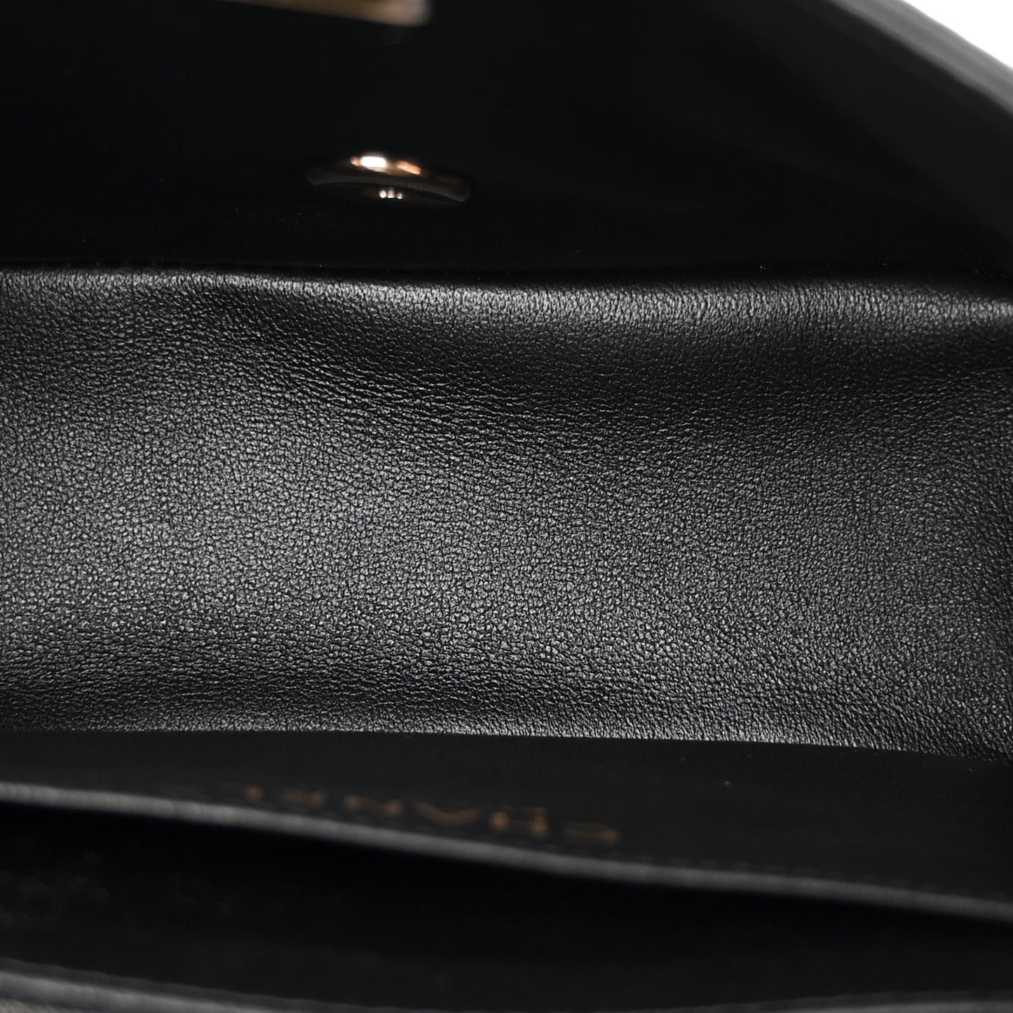Lambskin Quilted Mini Square Flap Black