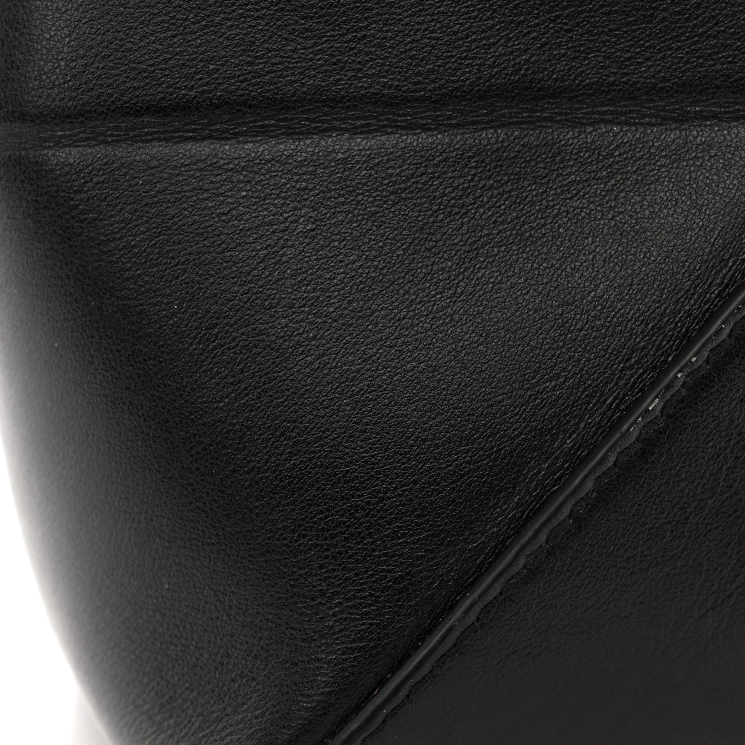 Loewe Shiny Calfskin Mini Puzzle Fold Tote Black 10 of 11